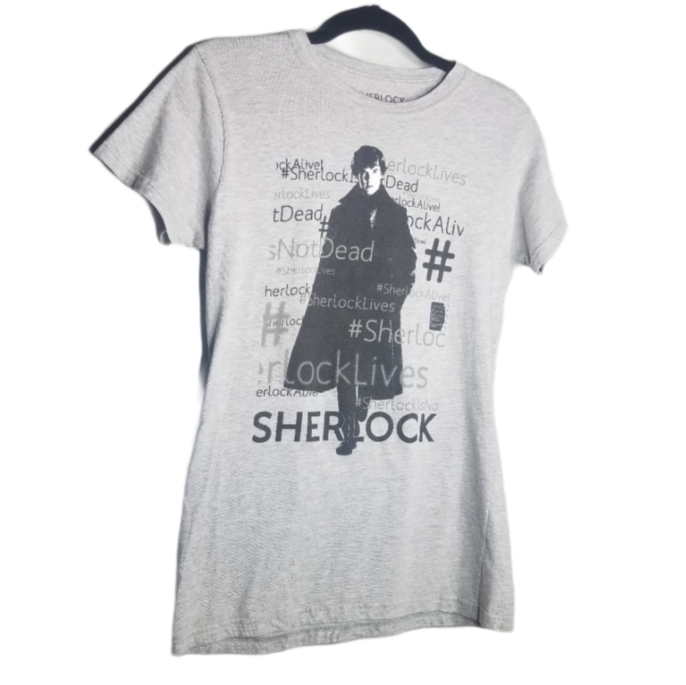 Sherlock BBC T-Shirt Alive Not Dead Women's Small